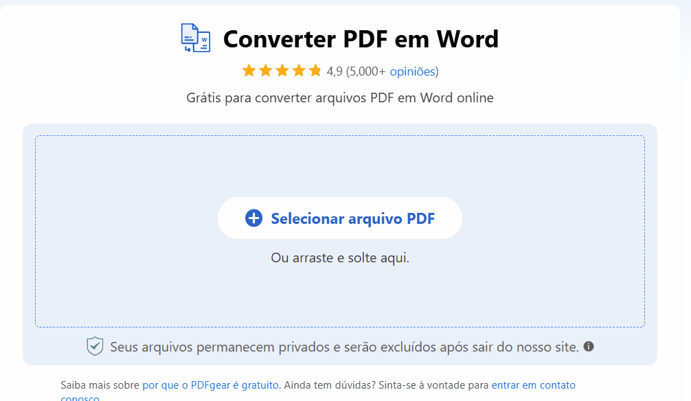 Converter PDF para Word Online