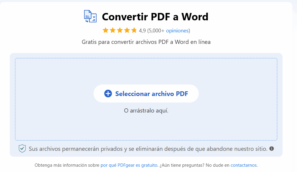 Convertir PDF a Word en línea