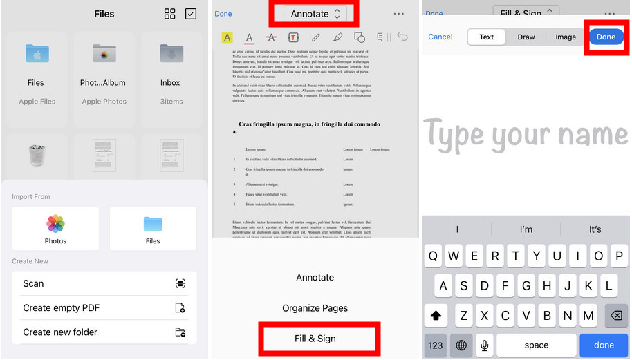 Tanda Tangan PDF Gratis di iPhone dengan PDFgear