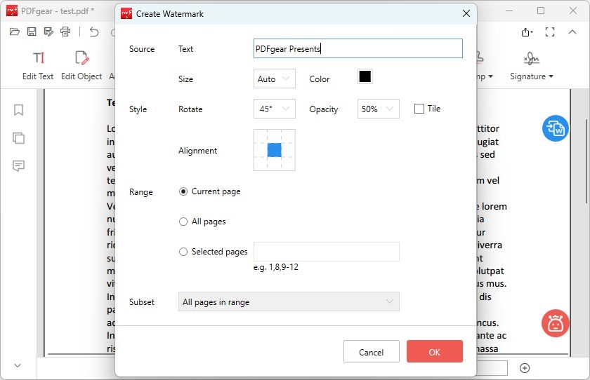 Sesuaikan Watermark Teks