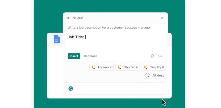 AI Tool for Education GrammarlyGo