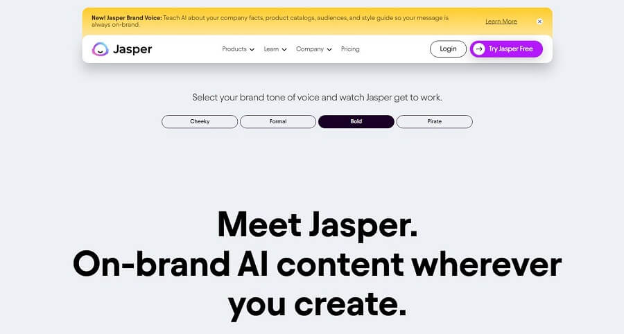 AI Tool for Education Jasper