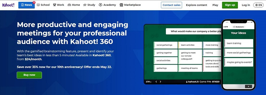 AI Tool for Education Kahoot
