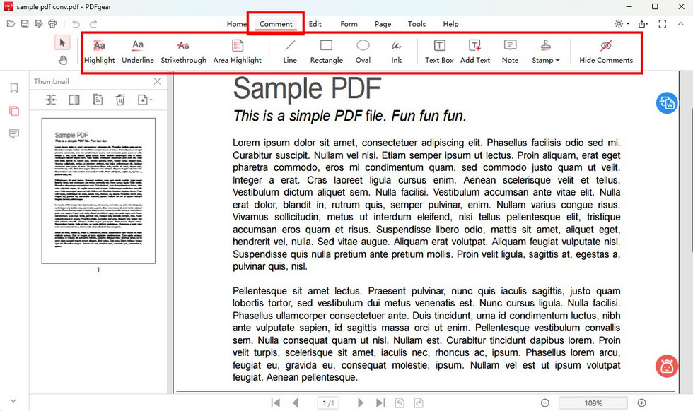Annotate a PDF in PDFgear