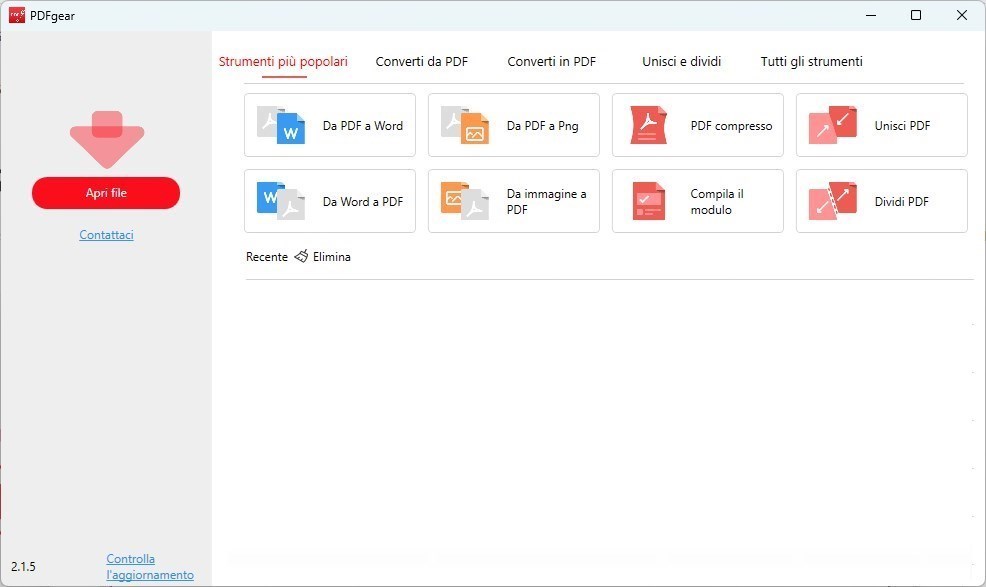 Apri il File PDF in PDFgear