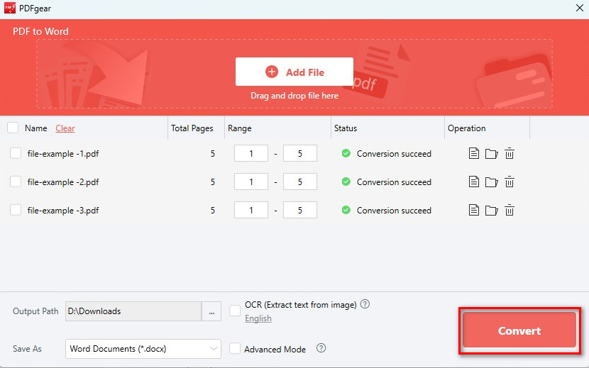 Batch Convert Secured PDF to Word
