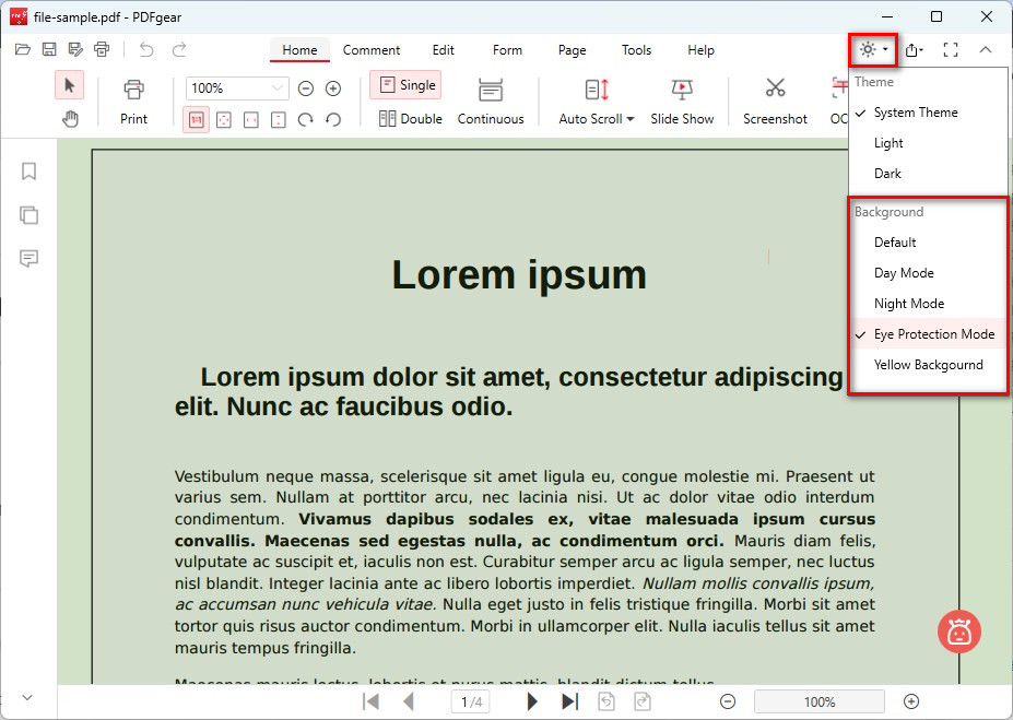 Change the Background Color