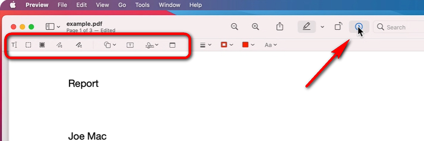 Enable Preview Markup Tool