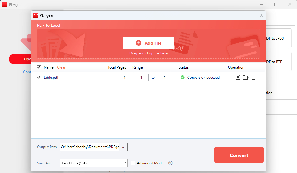 Add PDF to the Converter