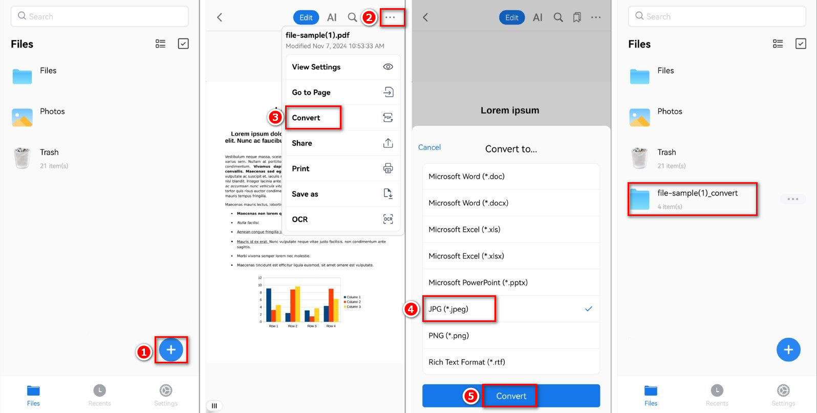 Convert PDF to JPG on Android