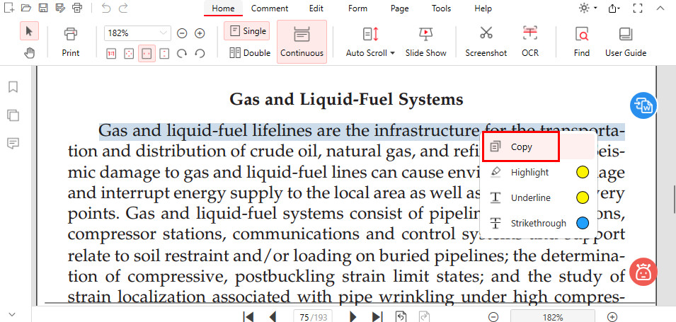 Copy Text from PDFgear for Free