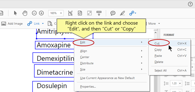 Copy PDF Links in Adobe