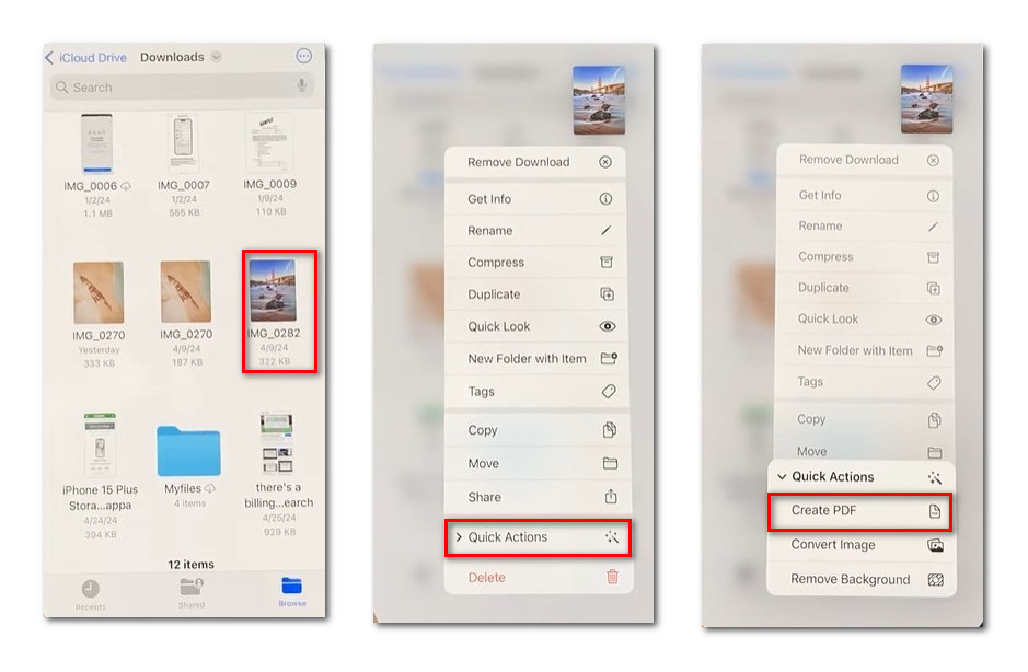 Create a PDF from an Image on iPhone