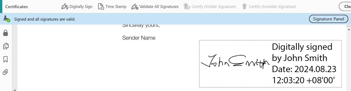 Digitally Sign PDF in Adobe Acrobat