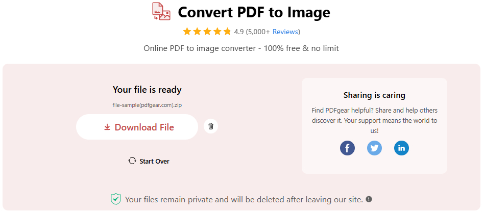 Get the Converted Images