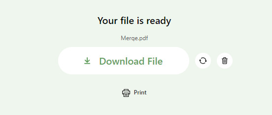 結合されたPDFをダウンロードする
