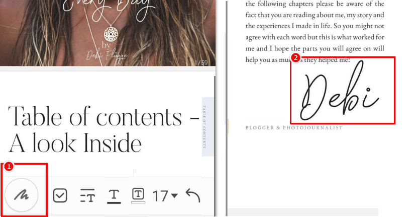 Draw a Signature on Samsung Notes