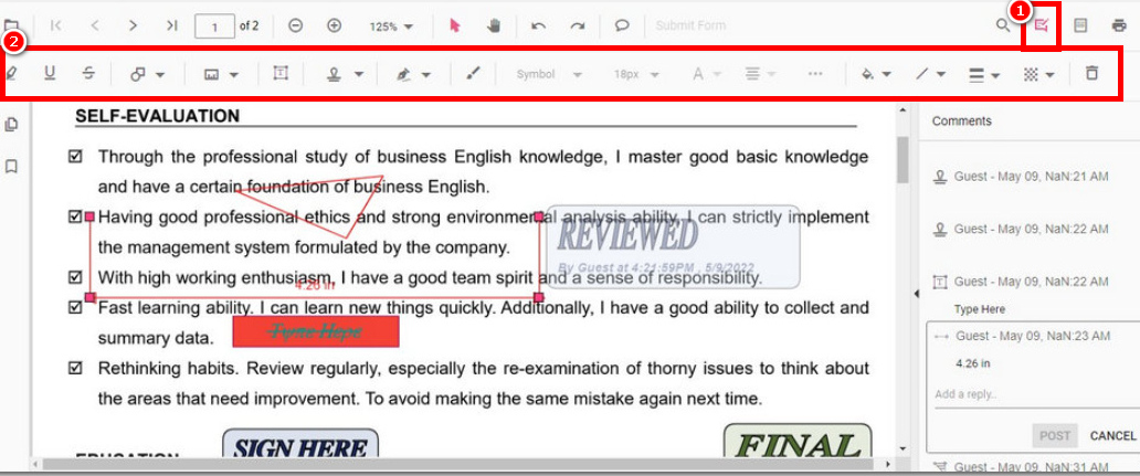 Draw Features on PDF