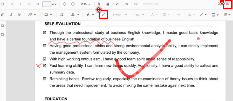 PDFgear Draw Ink on PDF Mac
