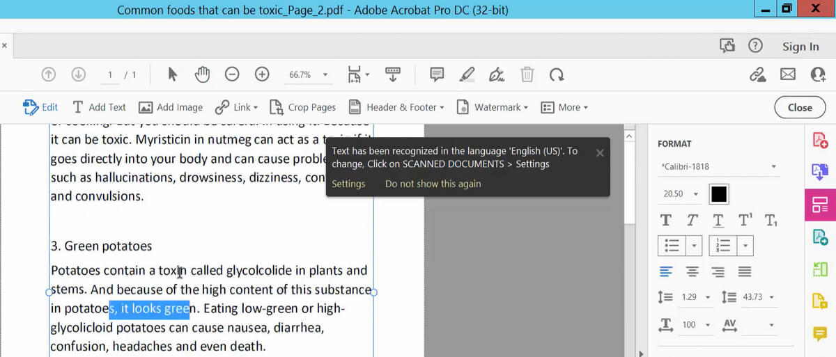 Éditer le Texte Existant dans un PDF Scanné dans Acrobat