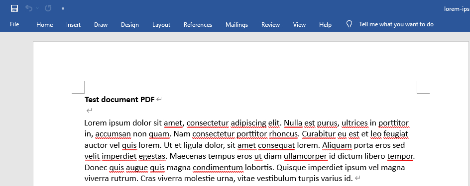 Modifica PDF Scannerizzato in Word