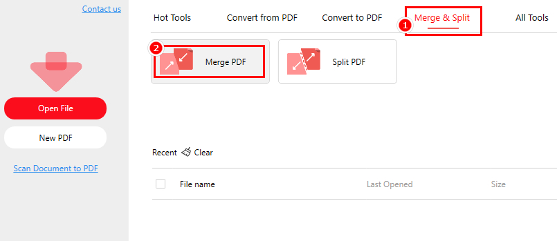 Navigate the Mege PDF in PDFgear