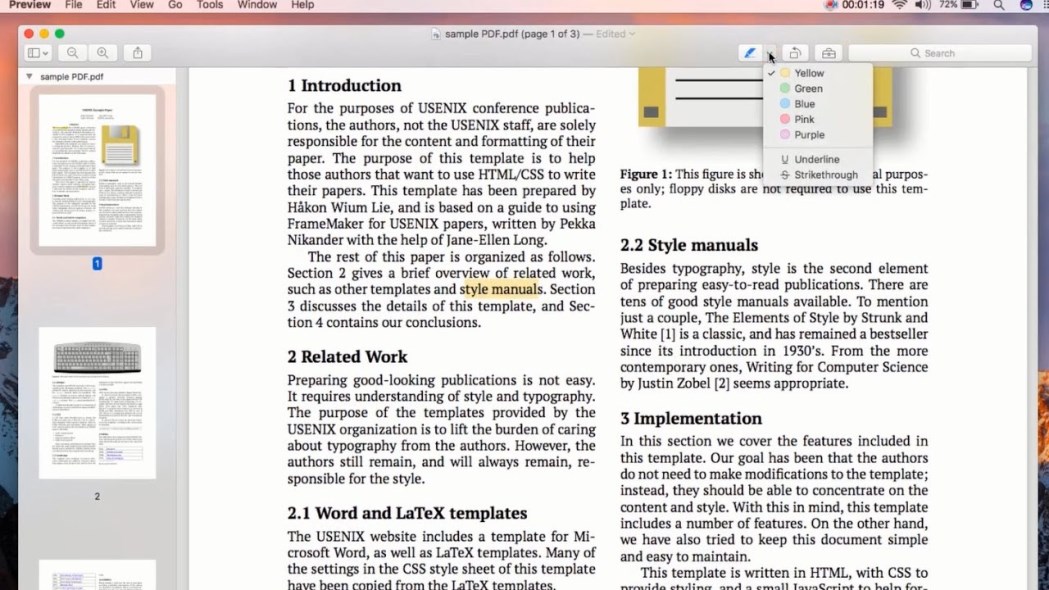 Highlight PDF on Mac Preview