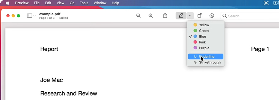 Highlight PDF on Mac Using Preview