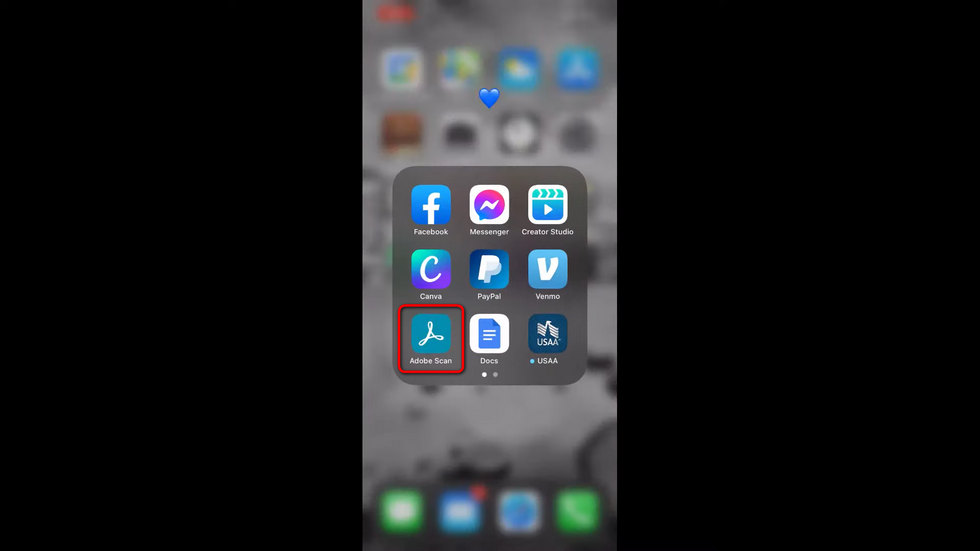 Abrir la Aplicación Adobe Scan