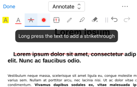 Long Press to Strike