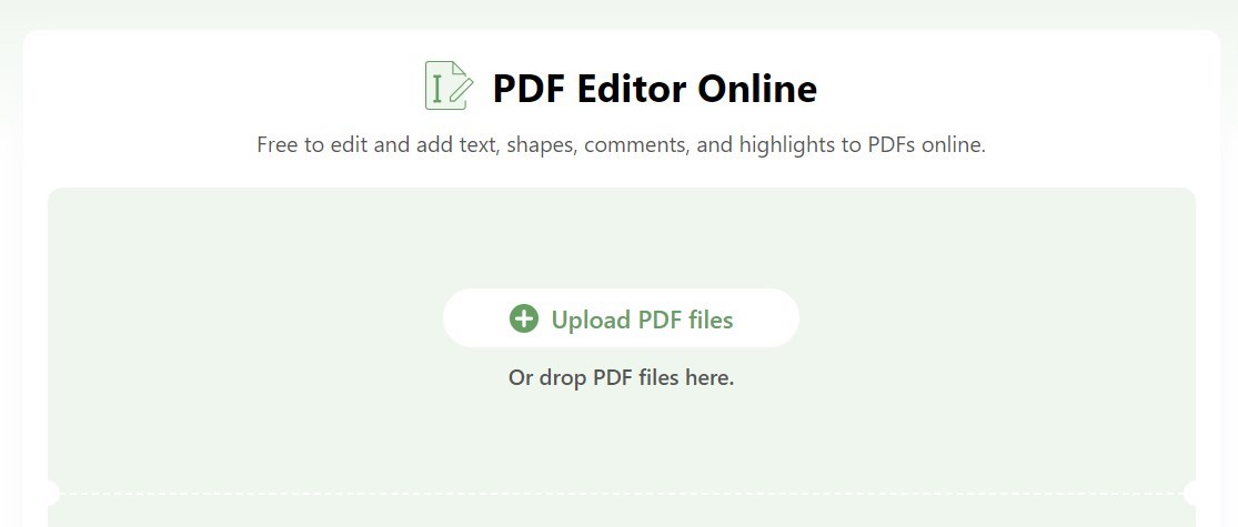 Unggah PDF ke Editor Online