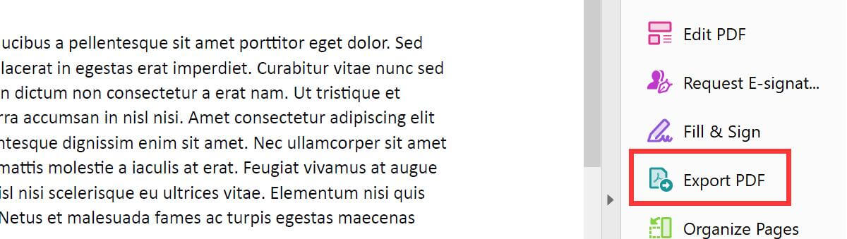 Open a PDF with Adobe Acrobat