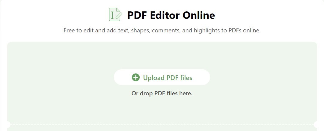 Open a PDF in PDFgear Online Editor