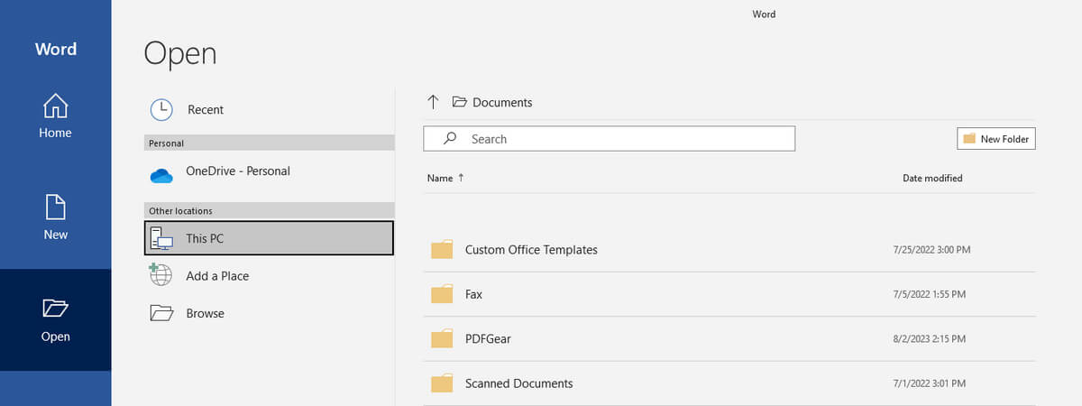 Open PDF in Microsoft Word