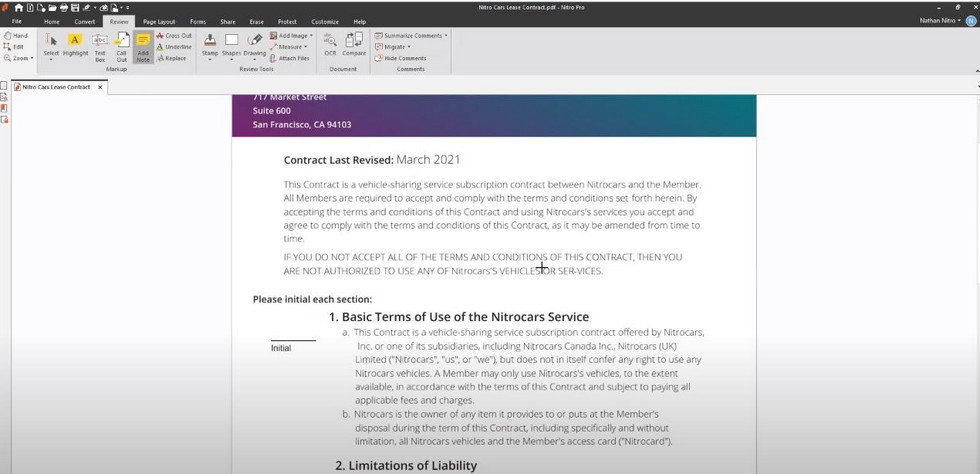 PDF Annotator Nitro Pro