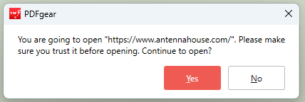 PDFgear Safety Allert