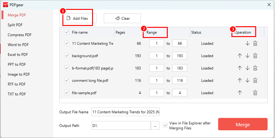 Upload PDF Files to PDFgear
