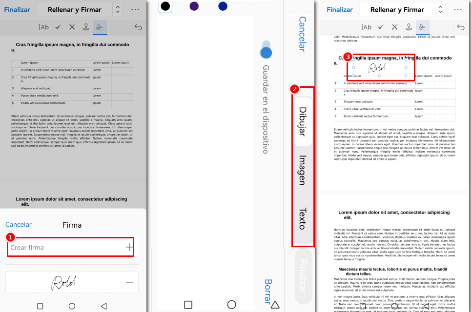 Agregar Firma en PDF en Android con PDFgear