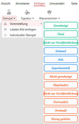 stempel in pdf einfügen