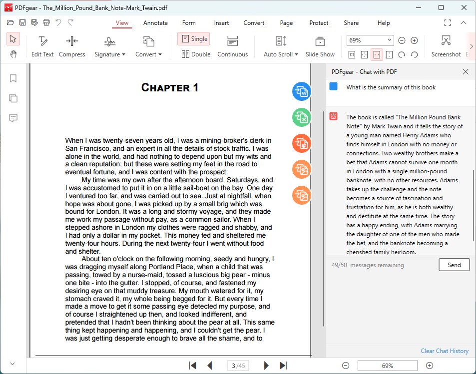 Summarize a Book with Chatbot