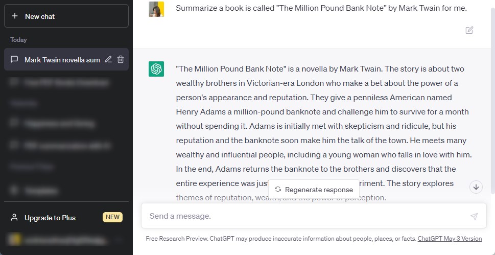 Summarize a Book with ChatGPT