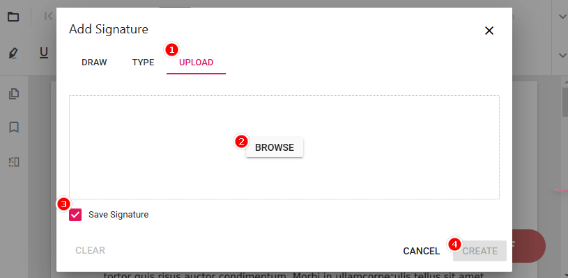 Select a Signature Image into PDF