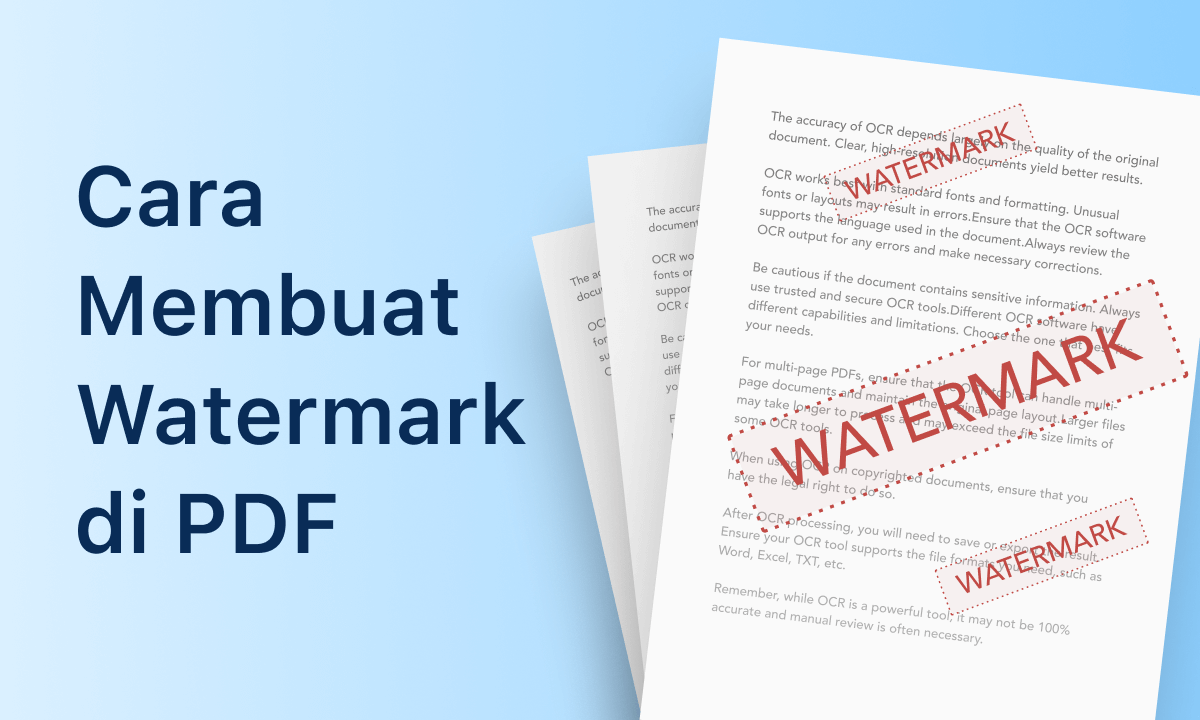 Cara Membuat Watermark ke PDF