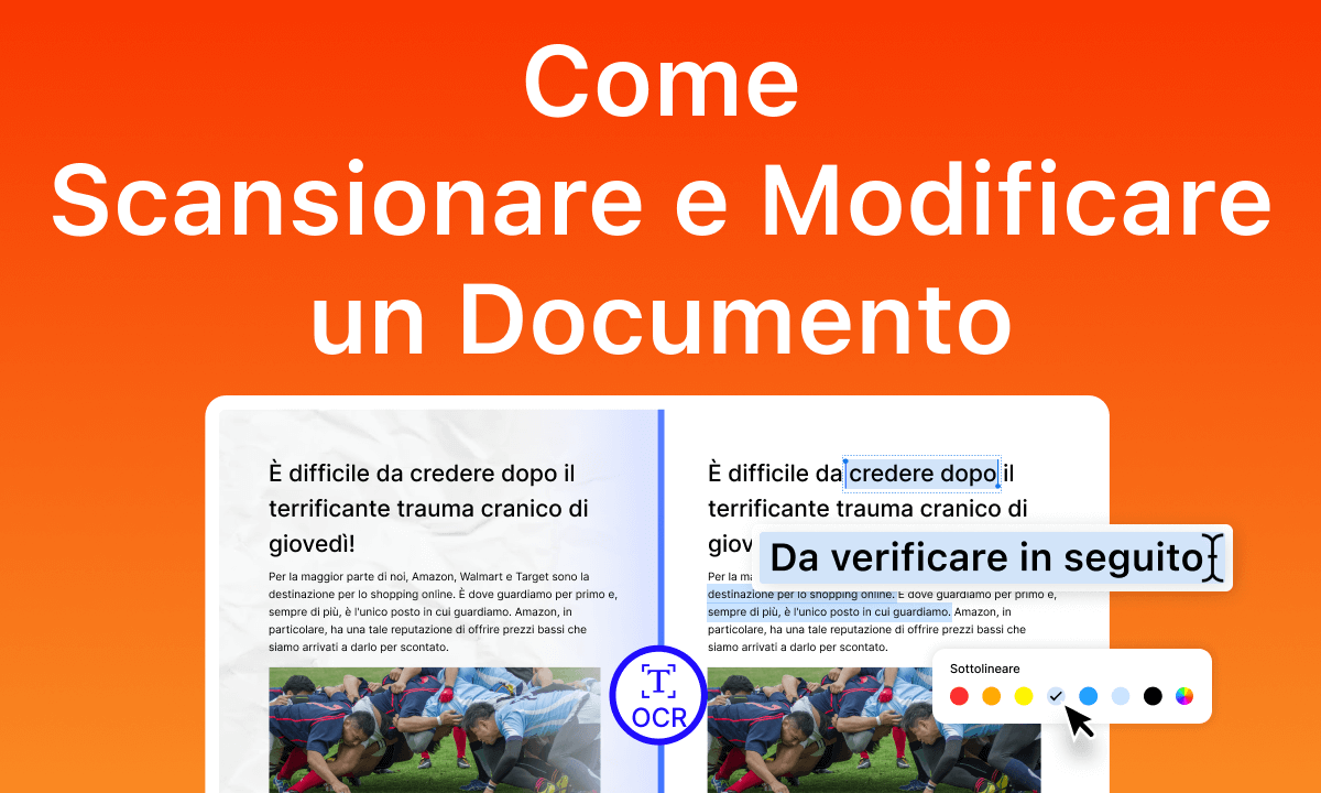 Come scansionare e modificare un documento gratuitamente