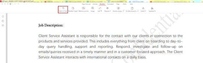 Modifier le PDF protégé avec PDFgear