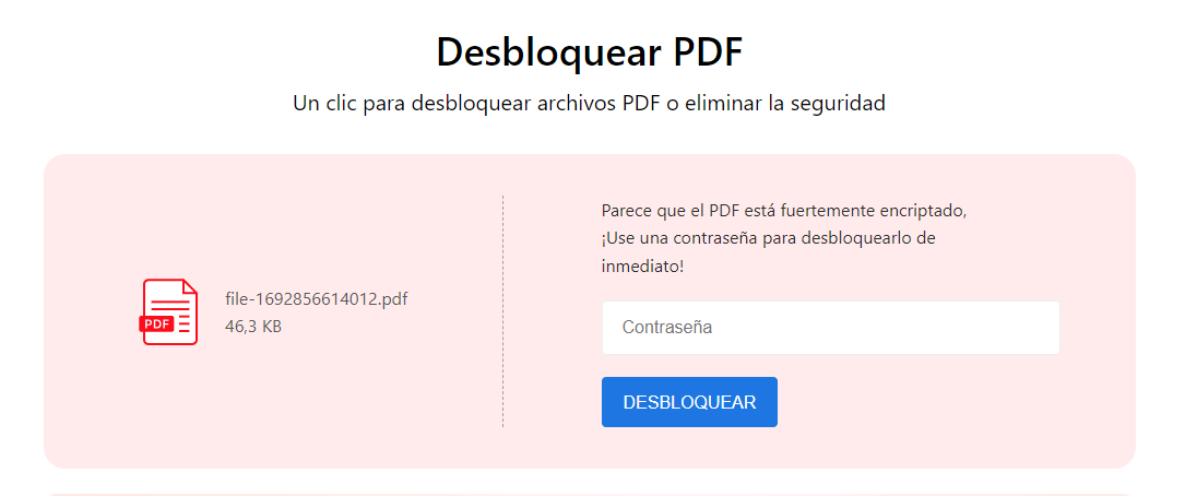 Ingrese la Contraseña para Desbloquear el PDF Protegido