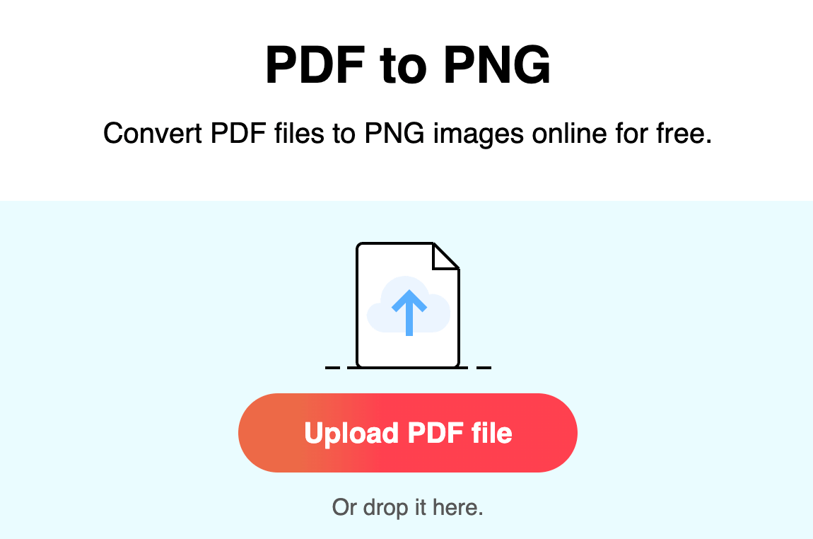 PDFgear Online PDF to PNG