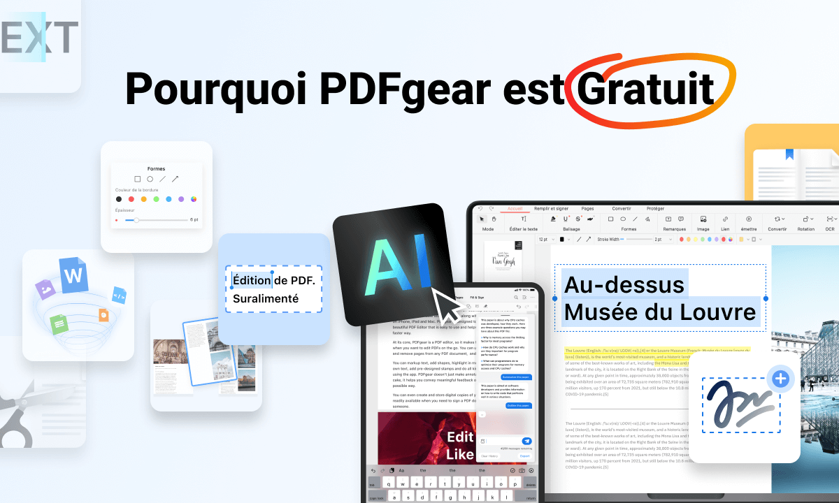 PDFgear est-il Gratuit
