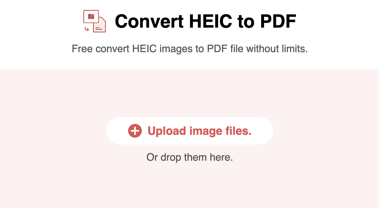 Directly Go to PDFgear Online HEIC to PDF Converter
