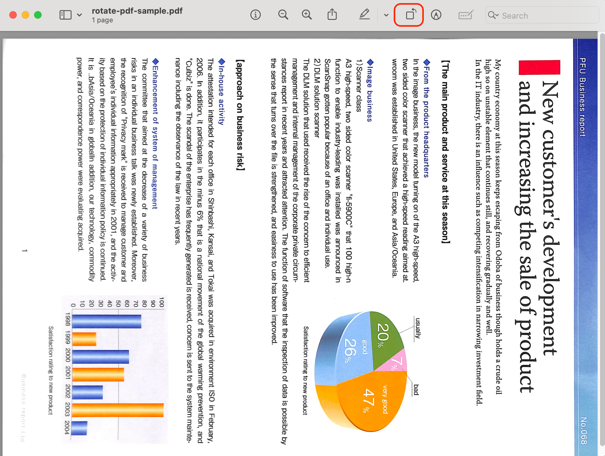 How to Make PDF Landscape via Preview